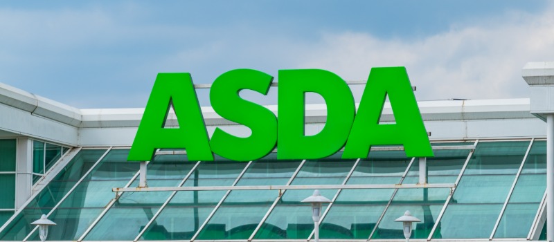 ASDA supermarket green logo sign