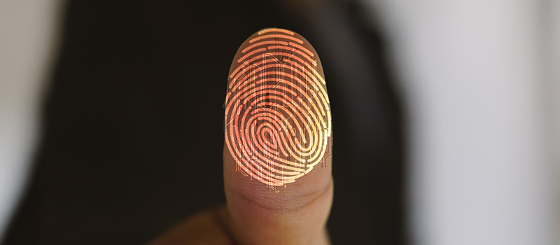 Biometric fingerprint authentication security technology
