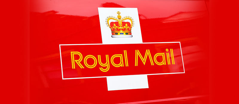 Royal Mail logo on van