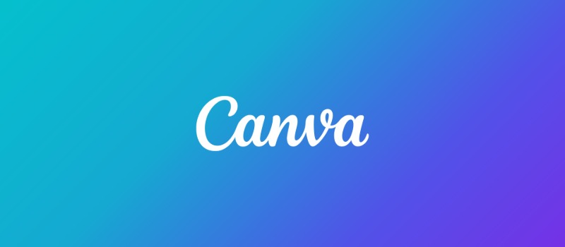 Canva logo on gradient background