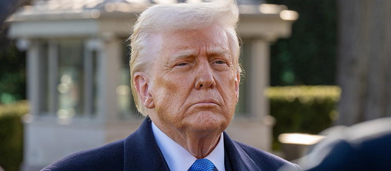 Donald Trump outdoors