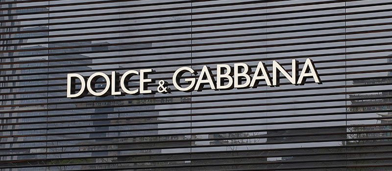 Dolce & Gabbana store sign