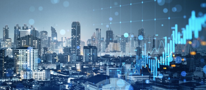How fintech talent is shaping up to meet evolving compliance and culture demands City skyline with financial graph