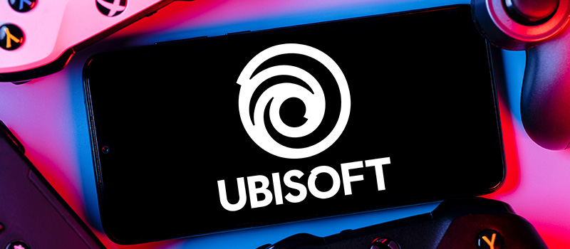 Ubisoft logo on gaming screen