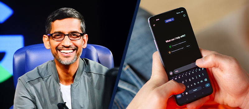 Google CEO and AI chatbot