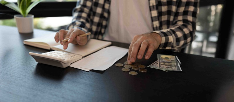 Counting money and budgeting finances