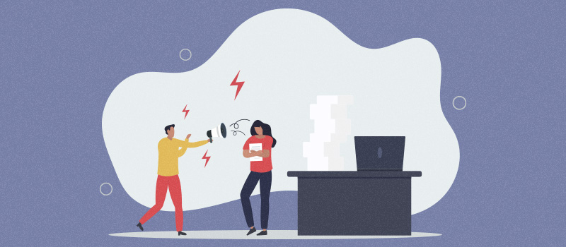 Harassment law changes: How HR can prepare for tougher prevention duties Workplace conflict employee illustration