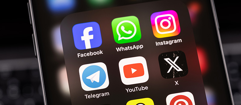 Council worker's racist video rant is a lesson for all HR leaders on social media policies Social media app icons smartphone