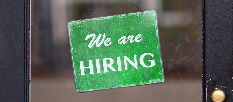 We are hiring sign