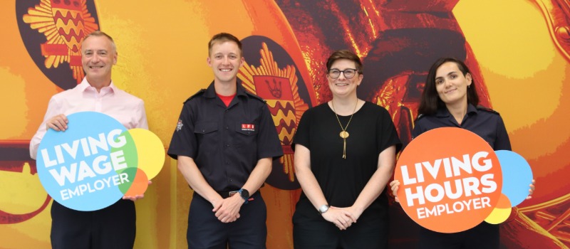 London Fire Brigade celebrates becoming the 300th UK-based Living Hours employer