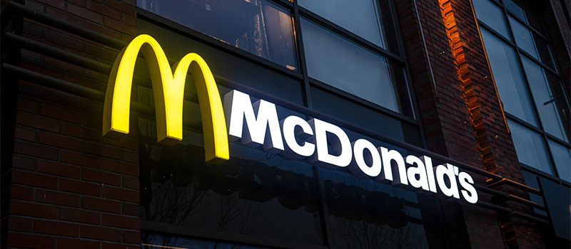 McDonald's restaurant exterior logo sign