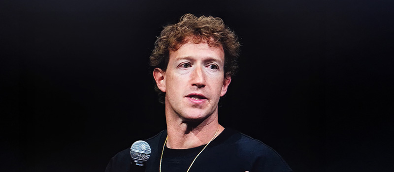 Mark Zuckerberg on stage