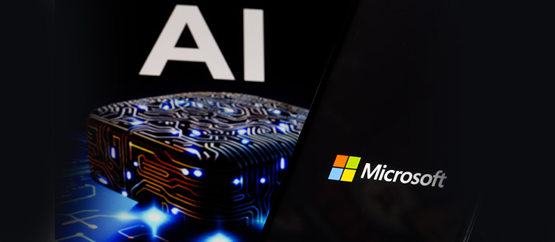Microsoft AI technology concept image