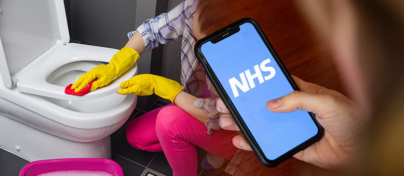 NHS Covid app 'staffing crisis' causes toilet trouble for one employer