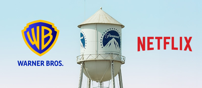 Warner Bros Paramount Netflix logos