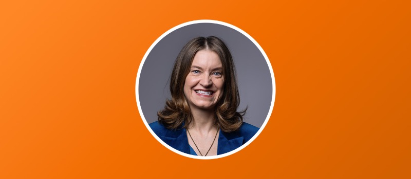 Paula Coughlan to join Sainsbury's as CPO in 2027 Smiling professional woman on orange background
