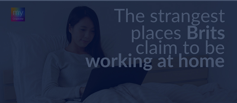 The strangest places Brits are working from home
