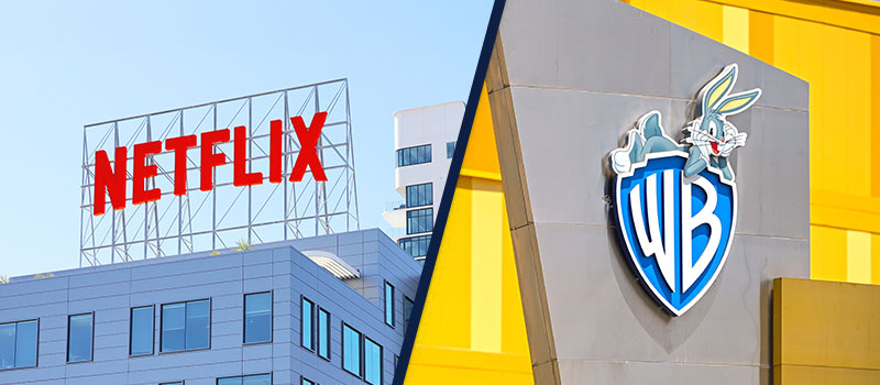 Netflix and Warner Bros logos