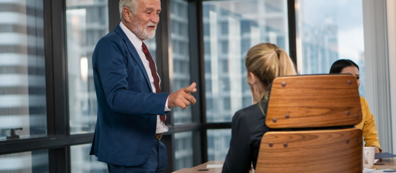 Business meeting in modern office