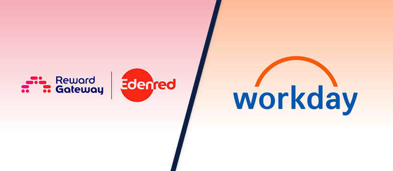 Reward Gateway Edenred and Workday logos