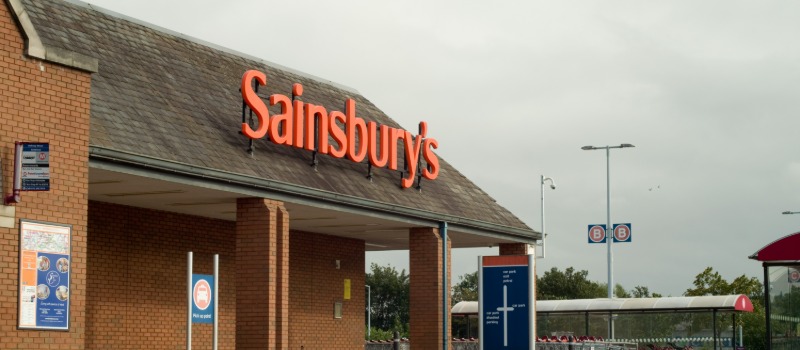 Sainsbury's supermarket store exterior