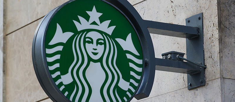 Starbucks coffee shop logo sign