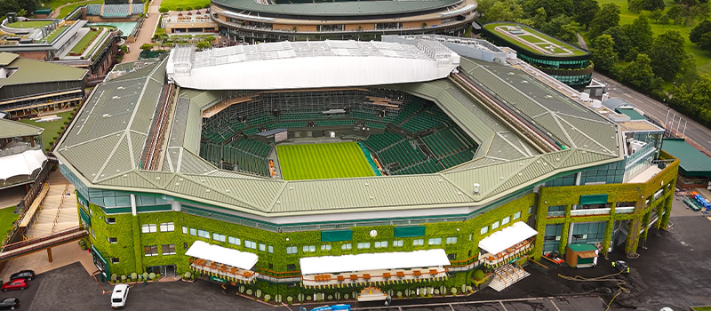 Wimbledon Centre Court aerial view