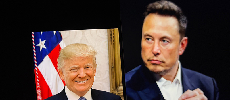 Donald Trump and Elon Musk