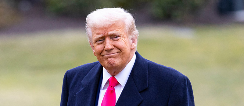 Donald Trump outdoors