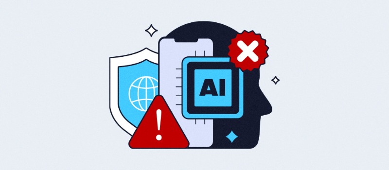 AI security warning error icon