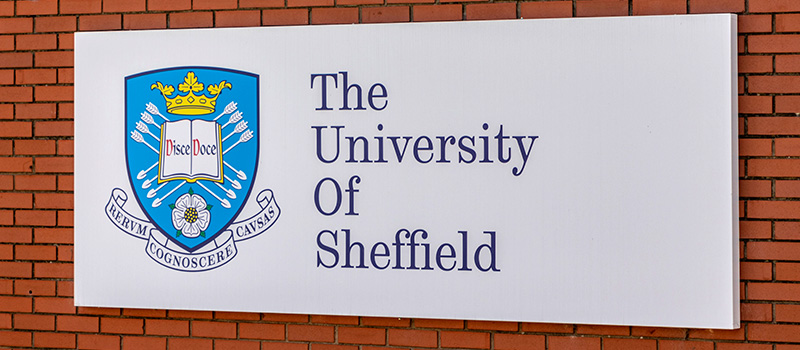 University of Sheffield entrance sign