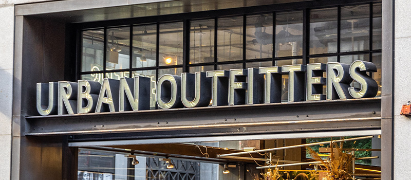 Urban Outfitters store exterior sign