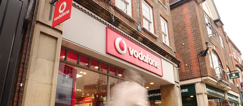 Vodafone store exterior street view