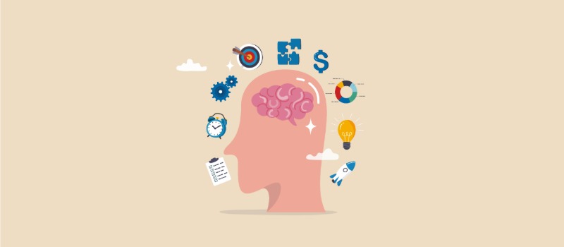 Creative thinking and productivity concept