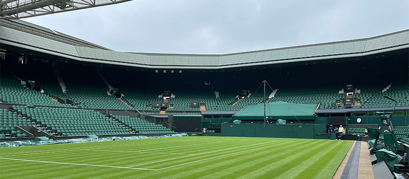 Wimbledon Centre Court empty stadium