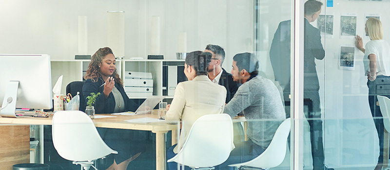 Business team meeting in office