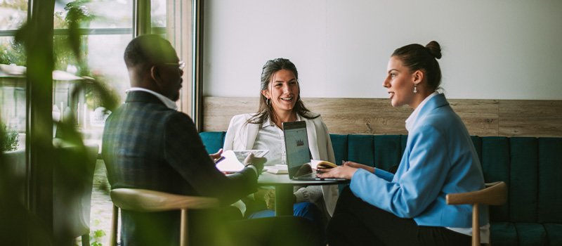 Business meeting in modern office