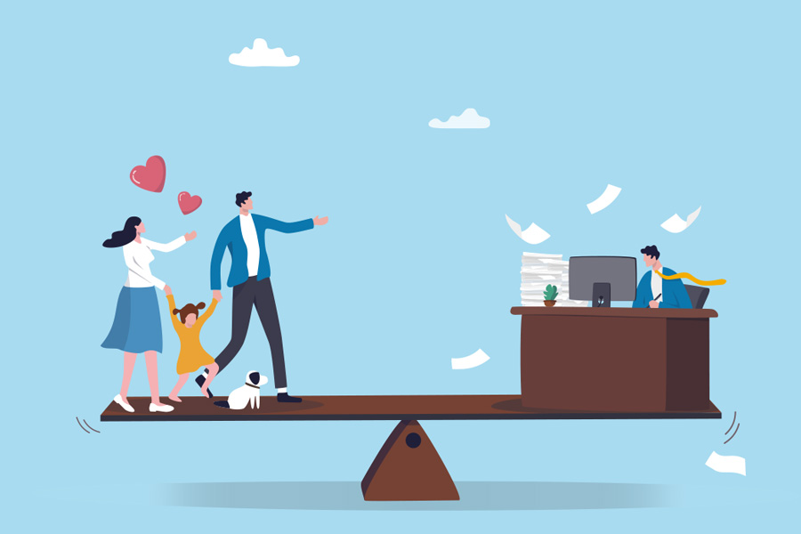 illustration-showing-balance-between-home-life-and-work-life