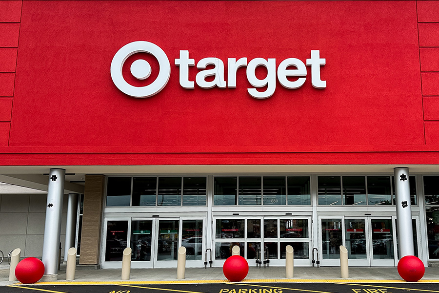 Target store logo on wall