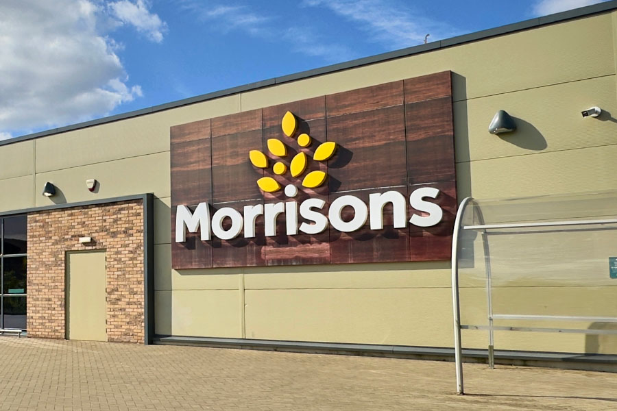 Morrisons supermarket exterior storefront