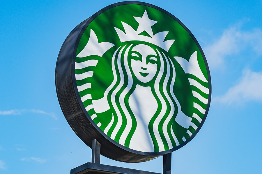 Starbucks coffee shop logo sign