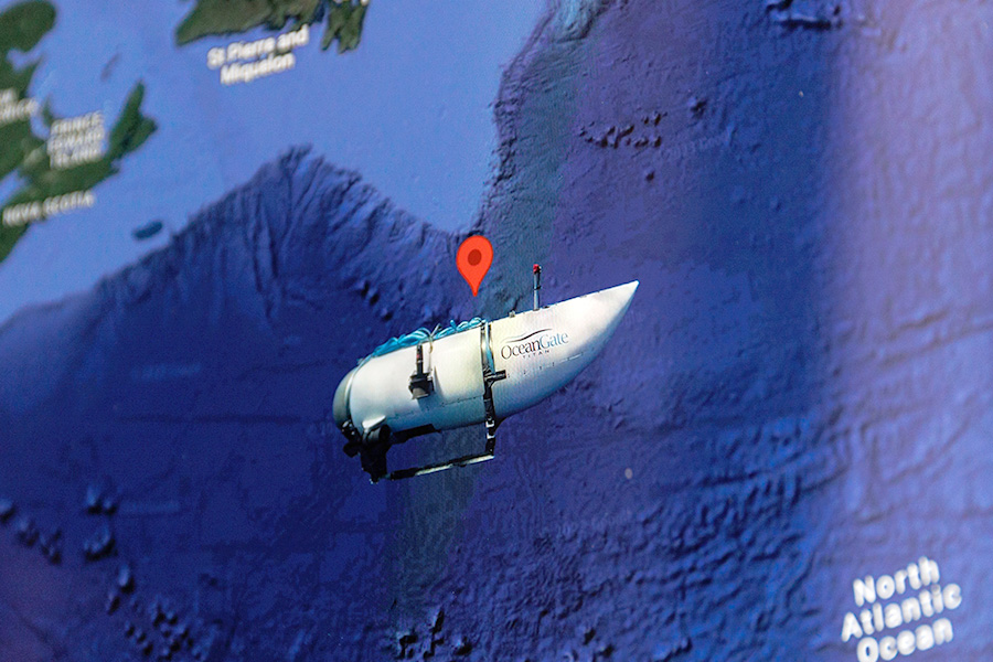 OceanGate submersible underwater
