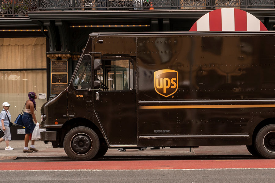 UPS outlines 30,000 job cuts as Amazon partnership winds down UPS delivery truck street view