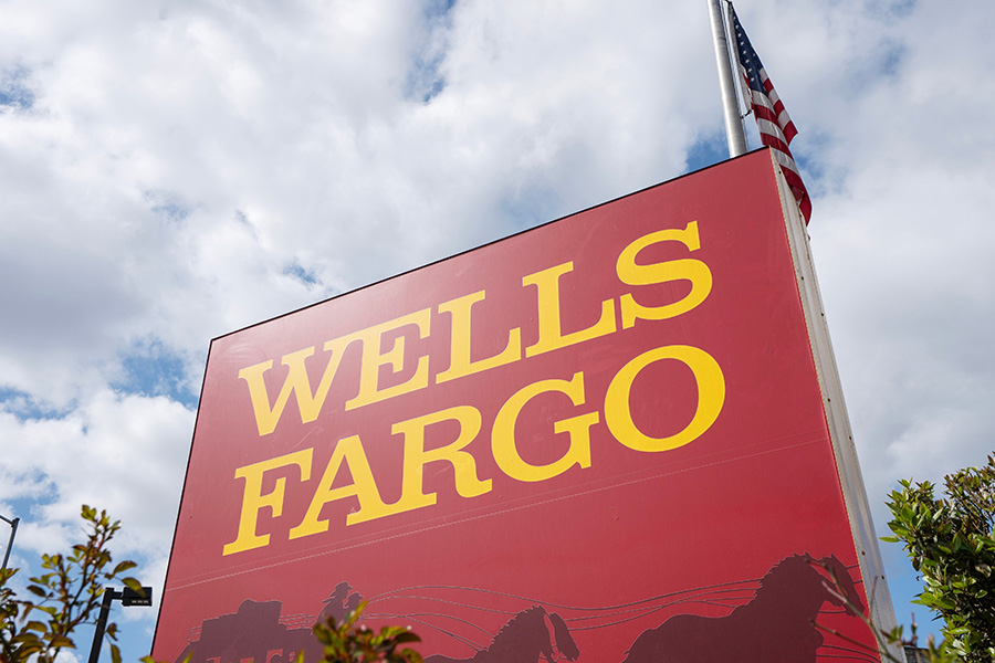 Wells Fargo bank sign outdoors