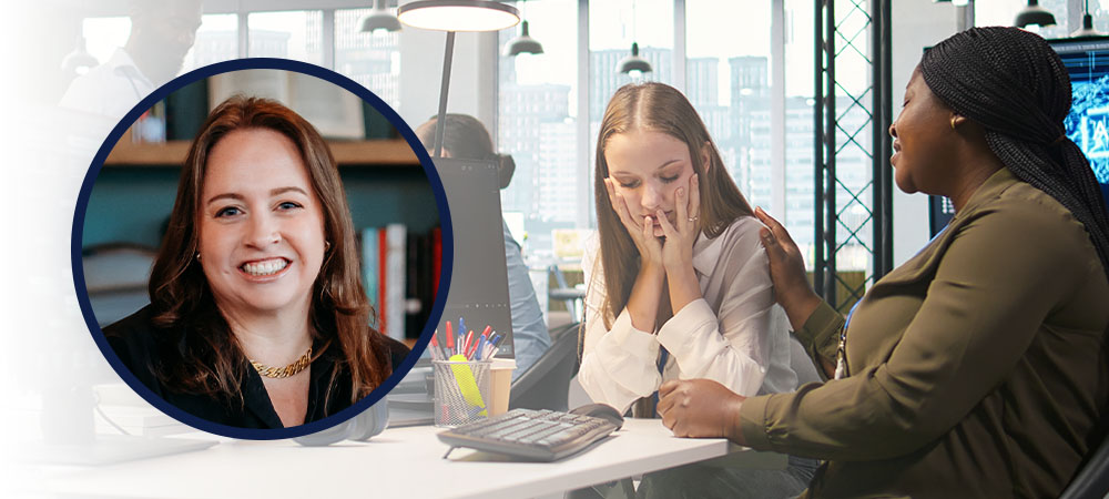 Female programmers emotional support office